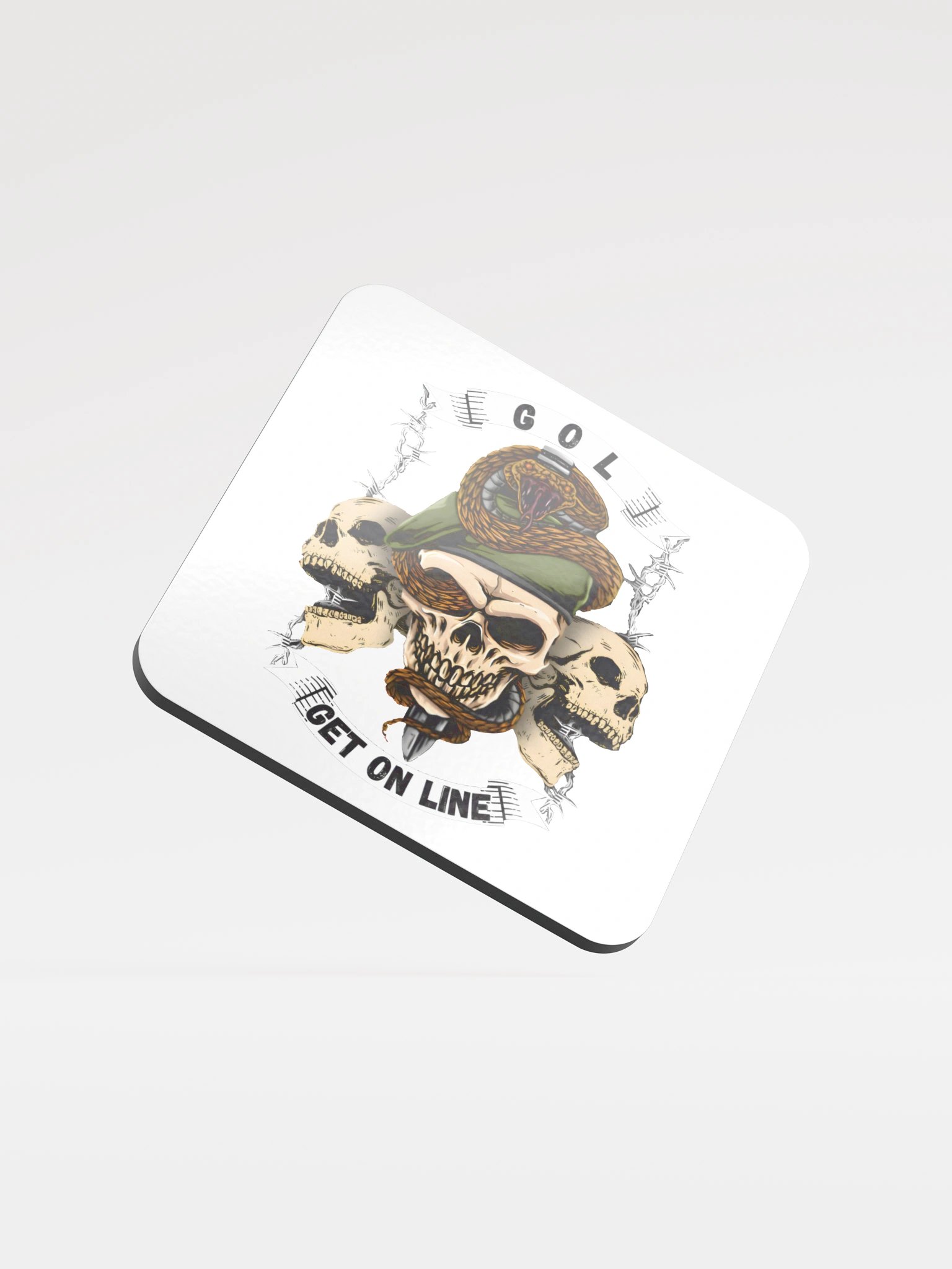 Get On Line Gloss Coaster product image (1)