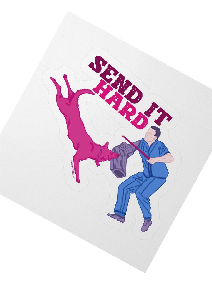 Sent It Hard Vinyl Sticker product image (2)