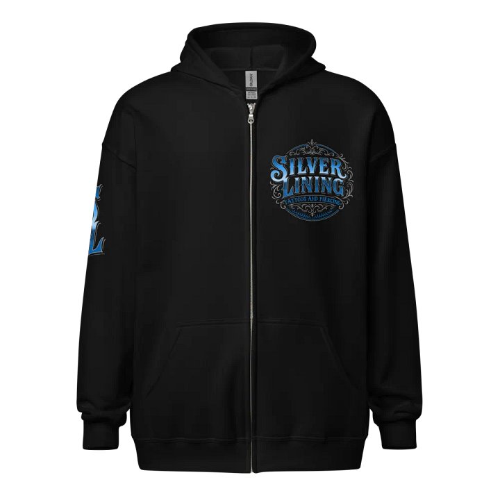 Silver Lining zip hoodie product image (1)