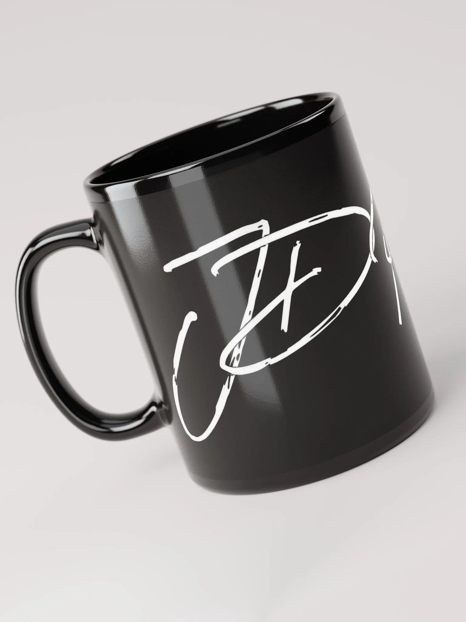 Taza negra brillante product image (6)