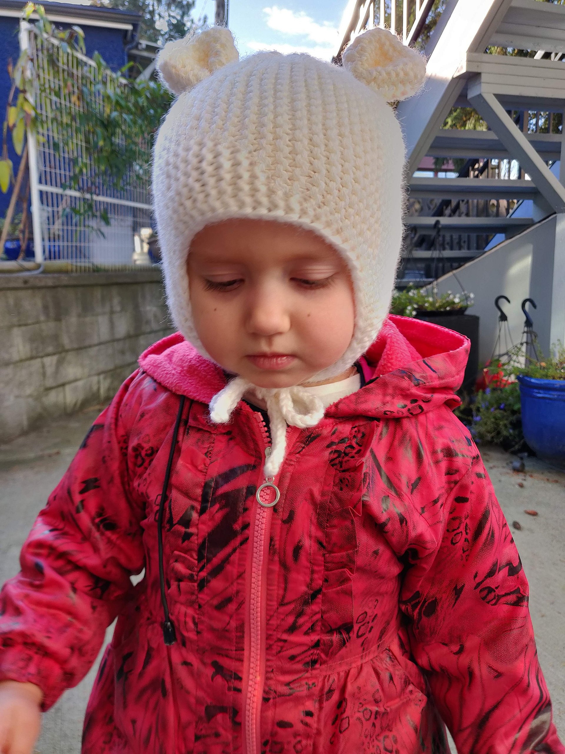 Teddy Bear Baby Knit Hat Pattern product image (3)