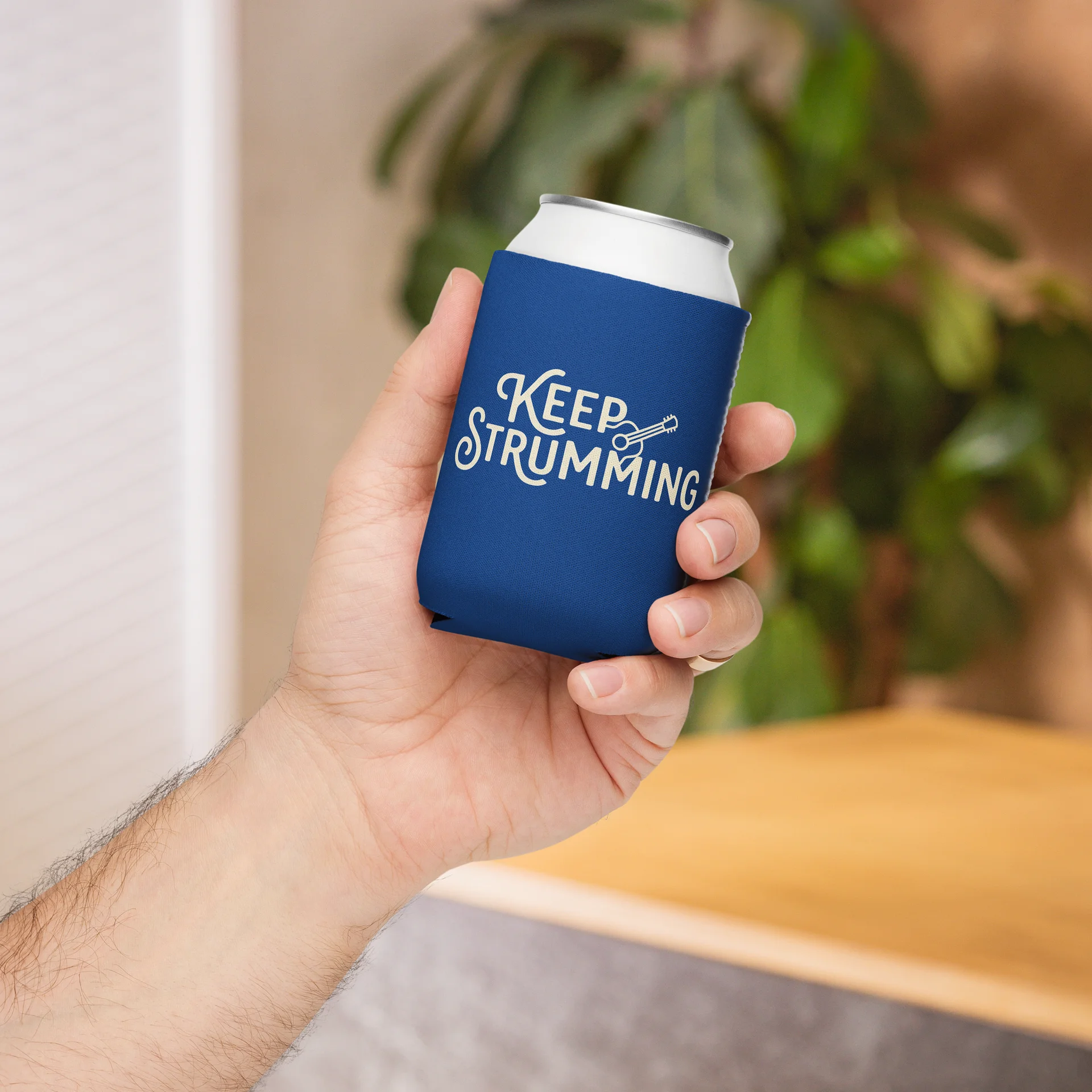Keep Strumming Guitar Can Cooler product image (5)