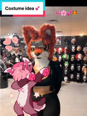 🎀 I've always wanted 2 cosplay as a Furry 🦊 🧡🌸 so cutesy #kawaii #halloween #fox 🦊🩷🌸 #costumeideas #cosplay 