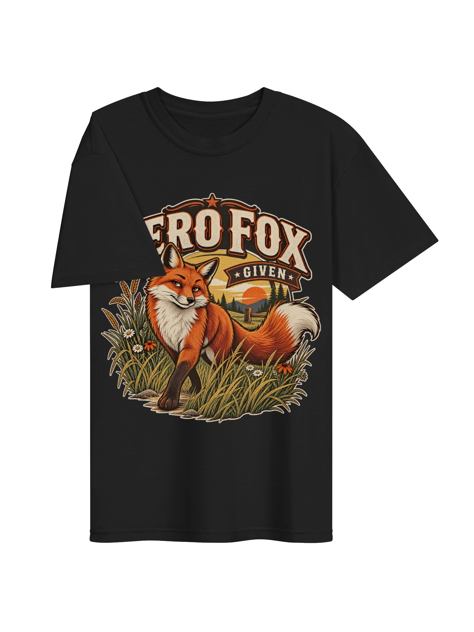 Zero Fox Given - Sarcastic Funny Animal Lover Pun T-Shirt | Cute Fox Sarcasm Tee product image (3)