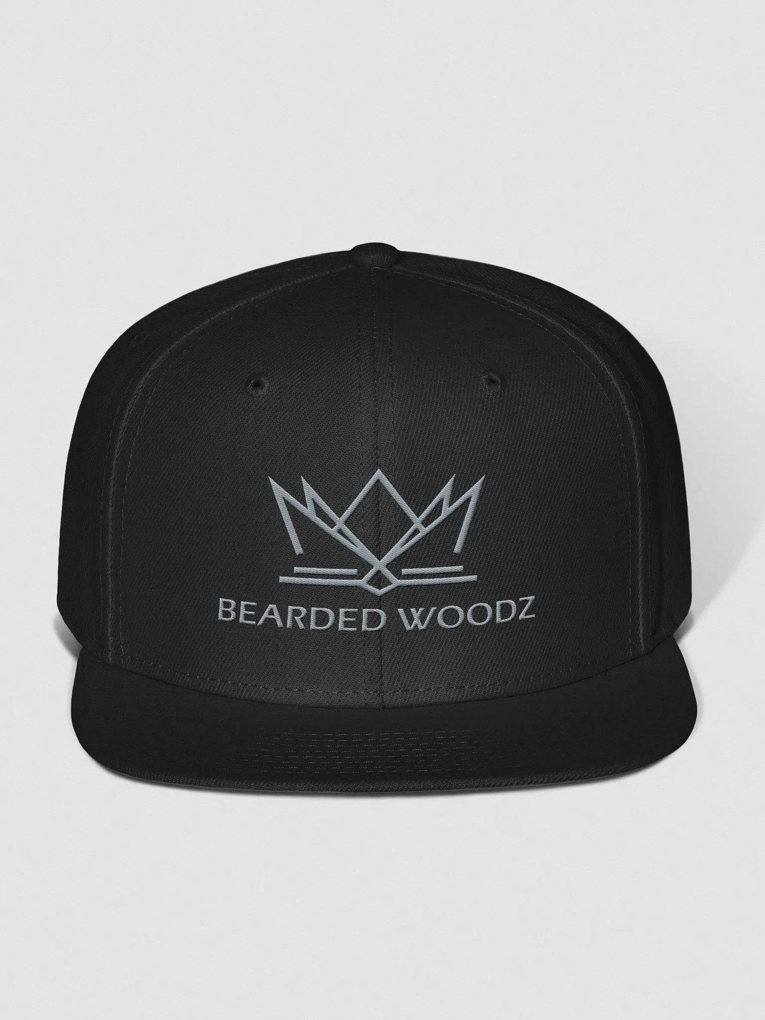 Bearded Woodz Classic Snapback (Grey Embroidery) product image (1)