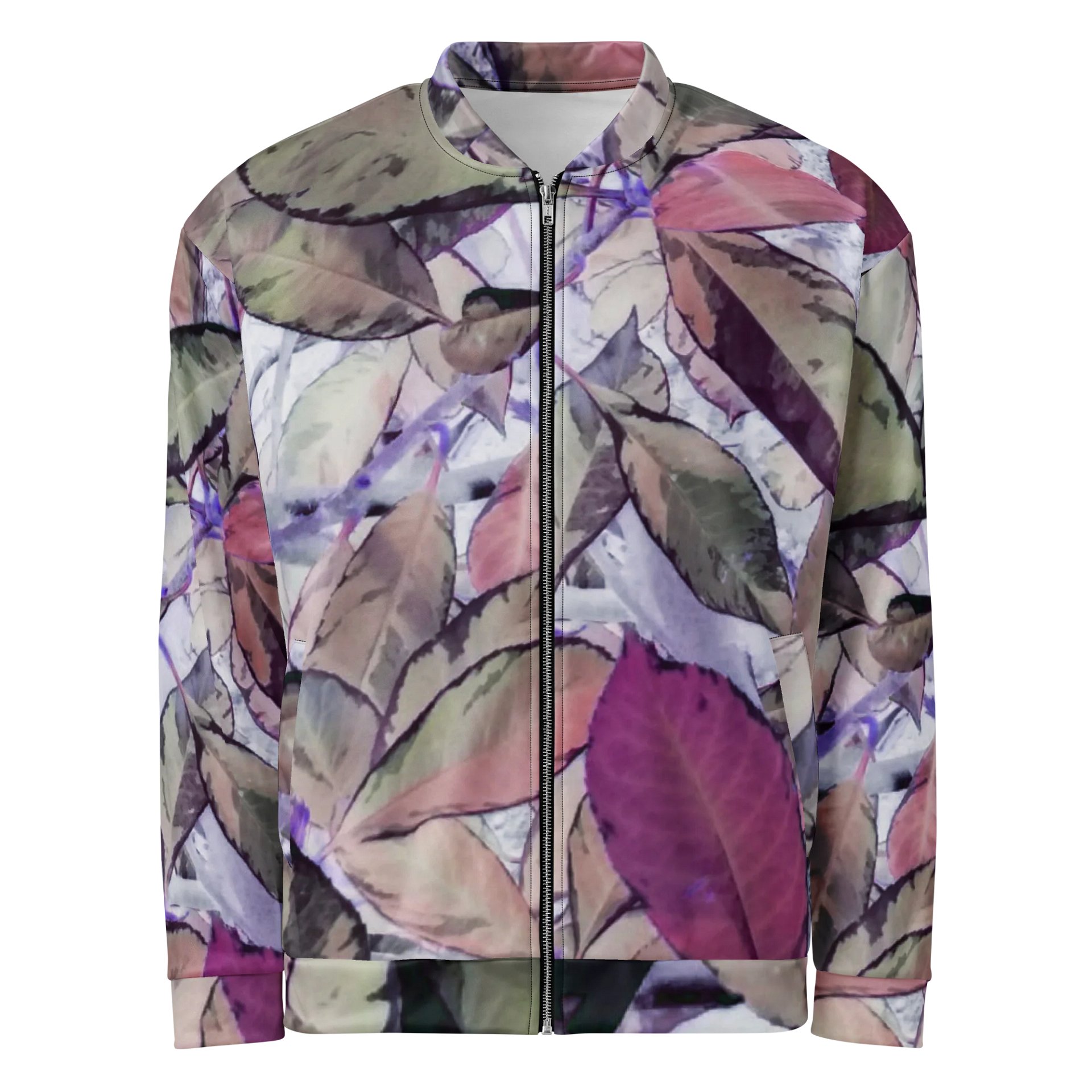 Marble Leaves Bomber Jacket product image (1)