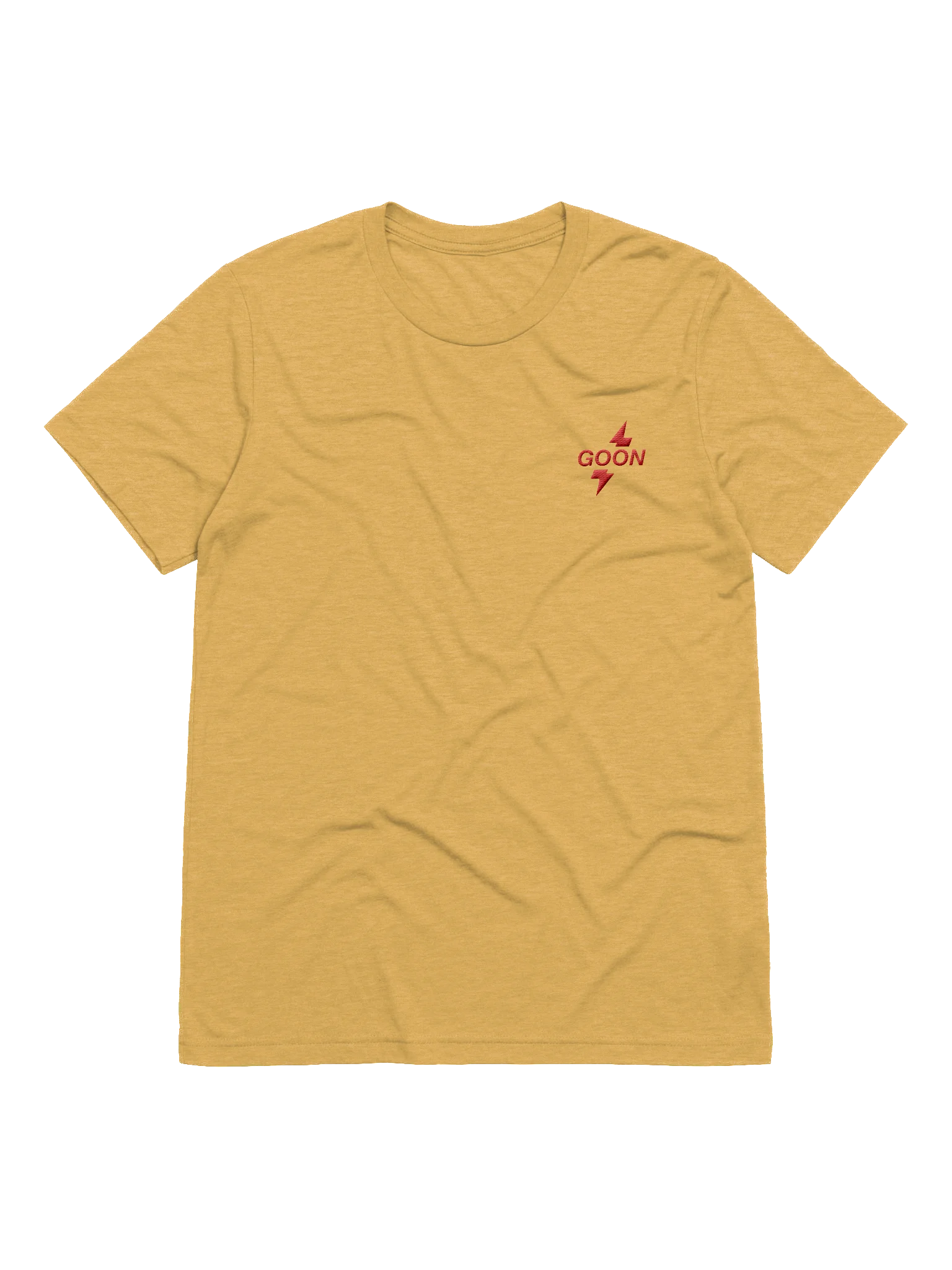 Goon Bolt Short Sleeve T-Shirt Yellow (Small Logo) product image (1)