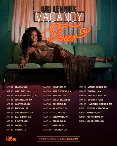 Ari Lennox is outsideeeeeee 😏🤎🔥 Vacancy Tour loading… reservations opening soon!!!! I have to see the Shea Butter Queen live ...