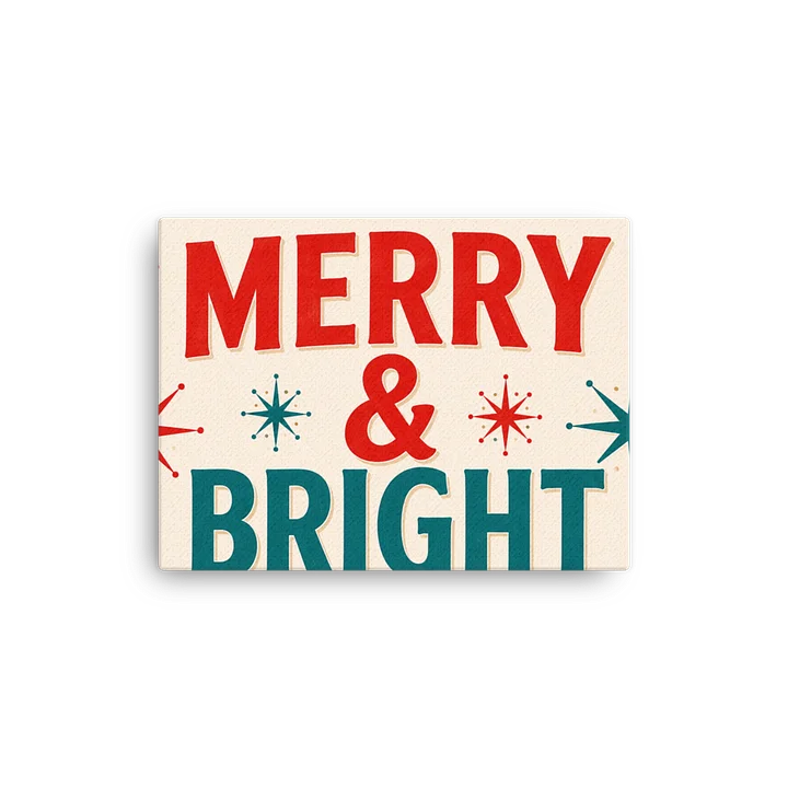 Merry & Bright Retro Christmas Canvas product image (13)