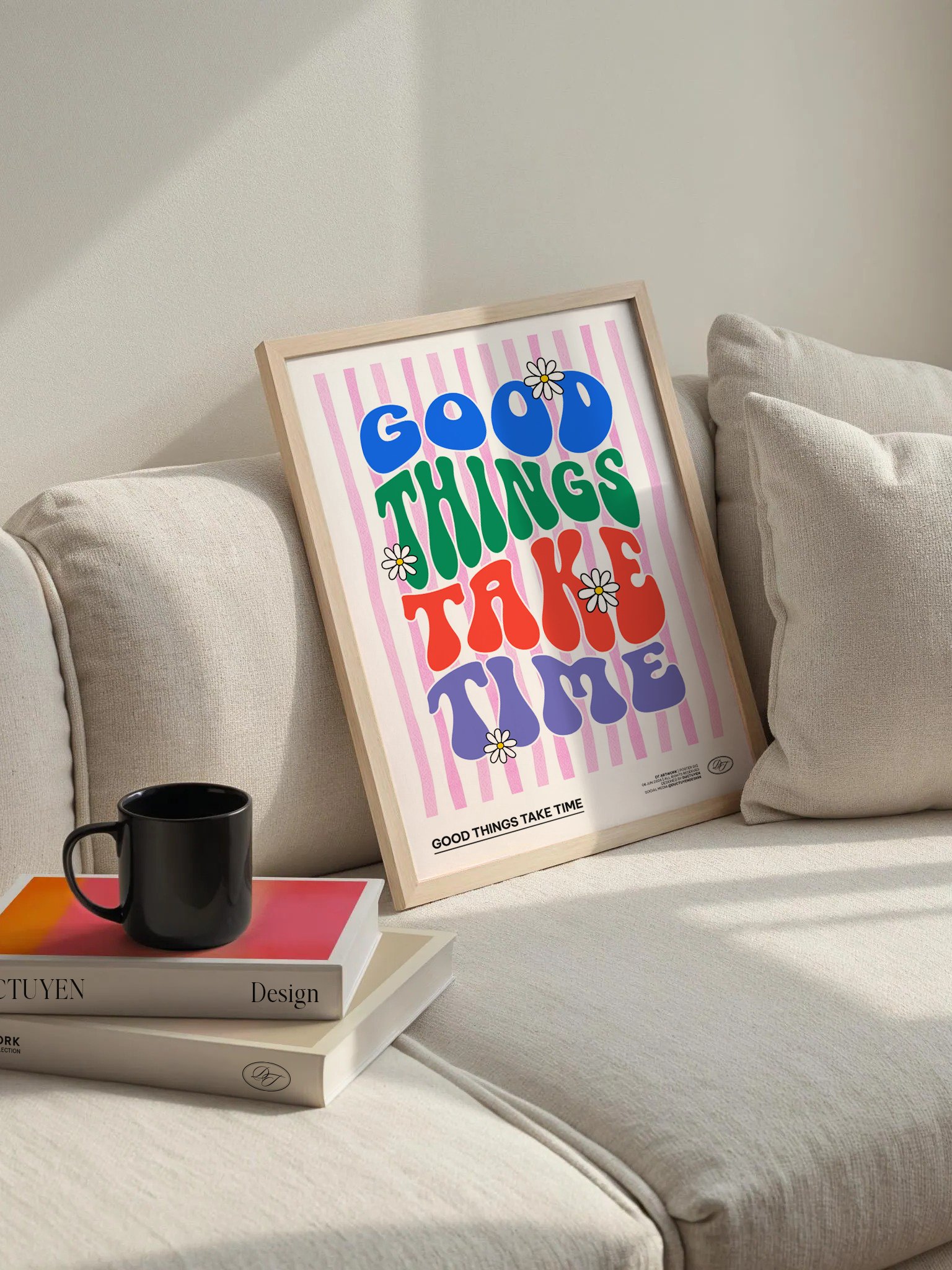 "GOOD THING TAKE TIME" Print Poster (Unframe) product image (36)