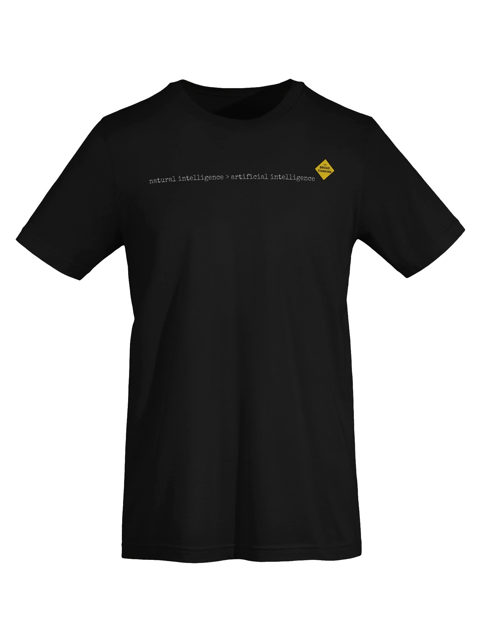 "natural intelligence > artificial intelligence" T-Shirt product image (5)