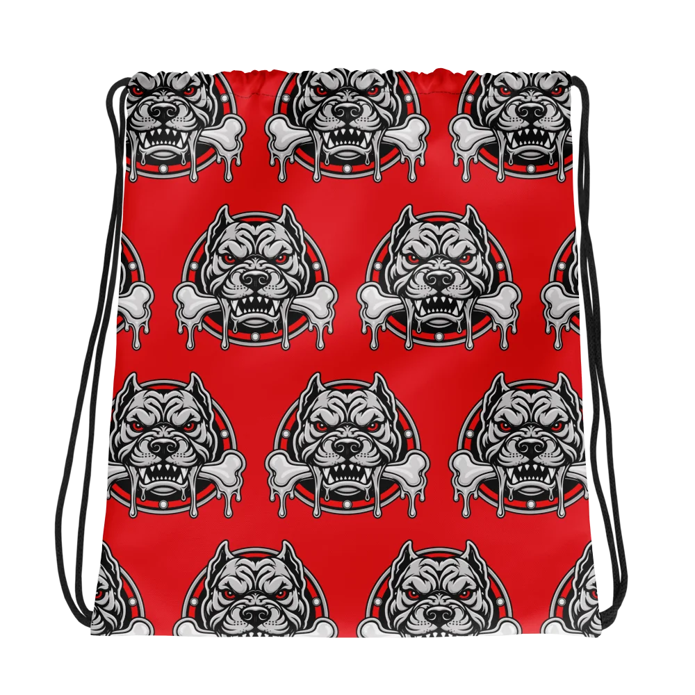 Boro Bonedawgs Drawstring Bag - Red product image (1)