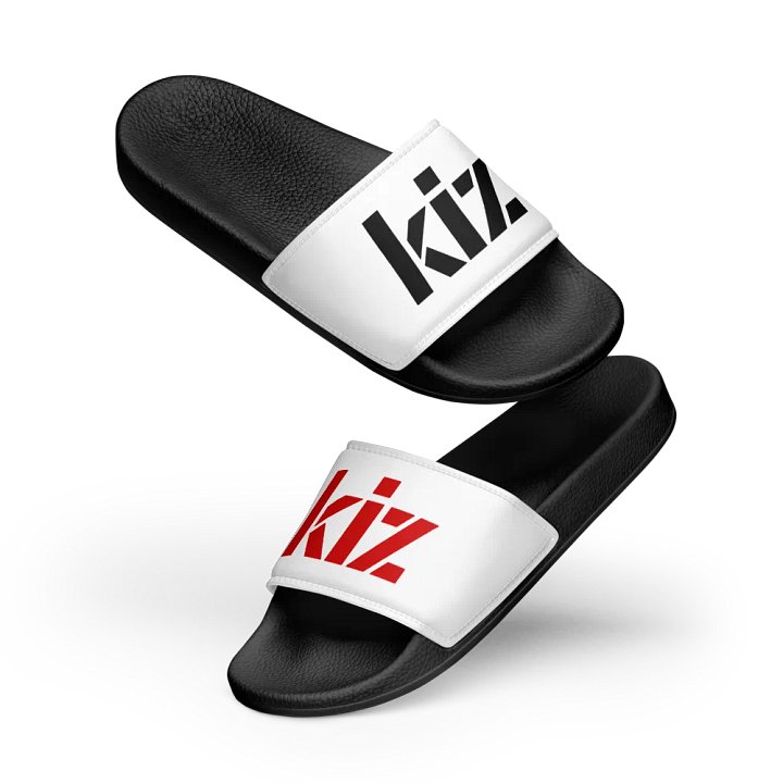 KIZ MEN'S SLIDES - WHITE / BLACK / RED product image (1)