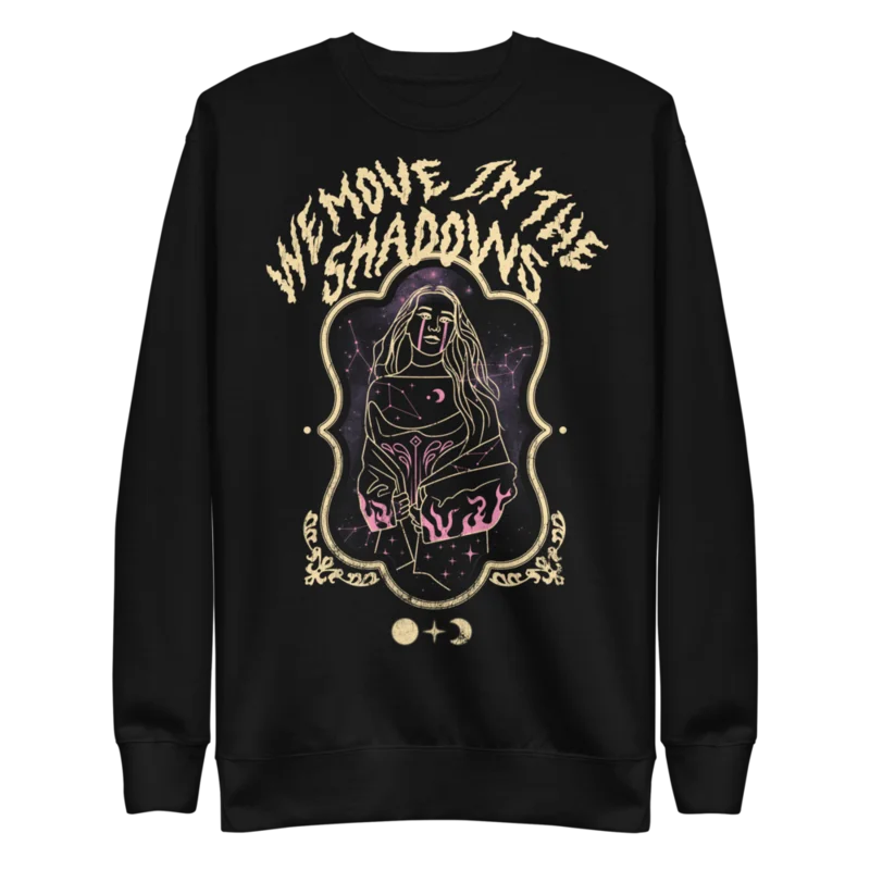 Vintage We Move In The Shadows Crew Neck Sweatshirt product image (4)