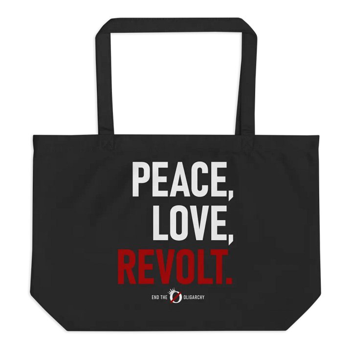 Peace, Love, Revolt Tote Bag product image (1)