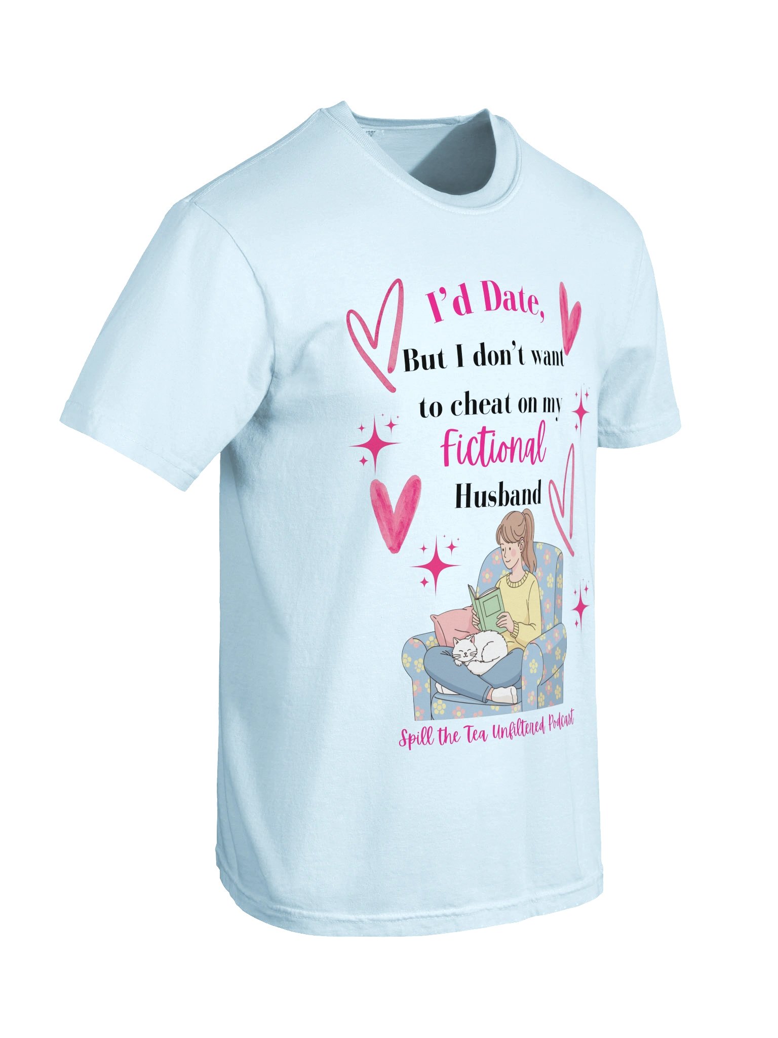 I'd Date — Fictional Husband Bookish Tee product image (66)