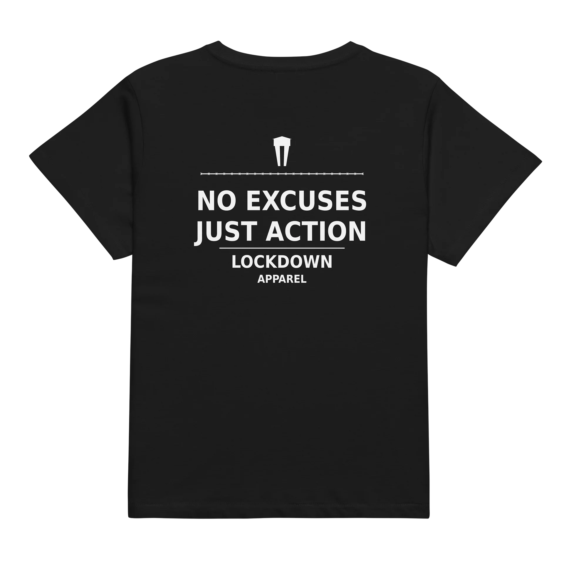 Lockdown Apparel Women’s Classic Tee – No Excuses product image (7)
