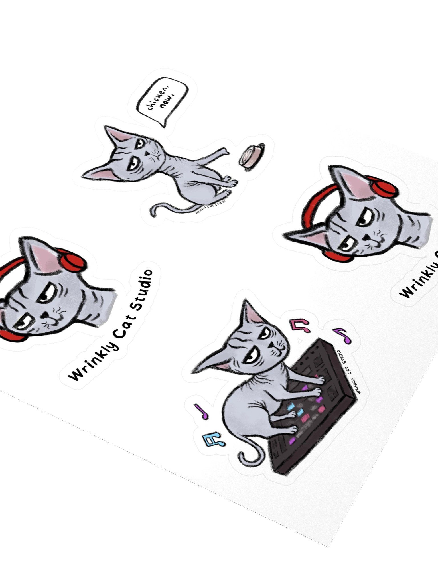 Wrinkly Cat Studio Stickers product image (3)