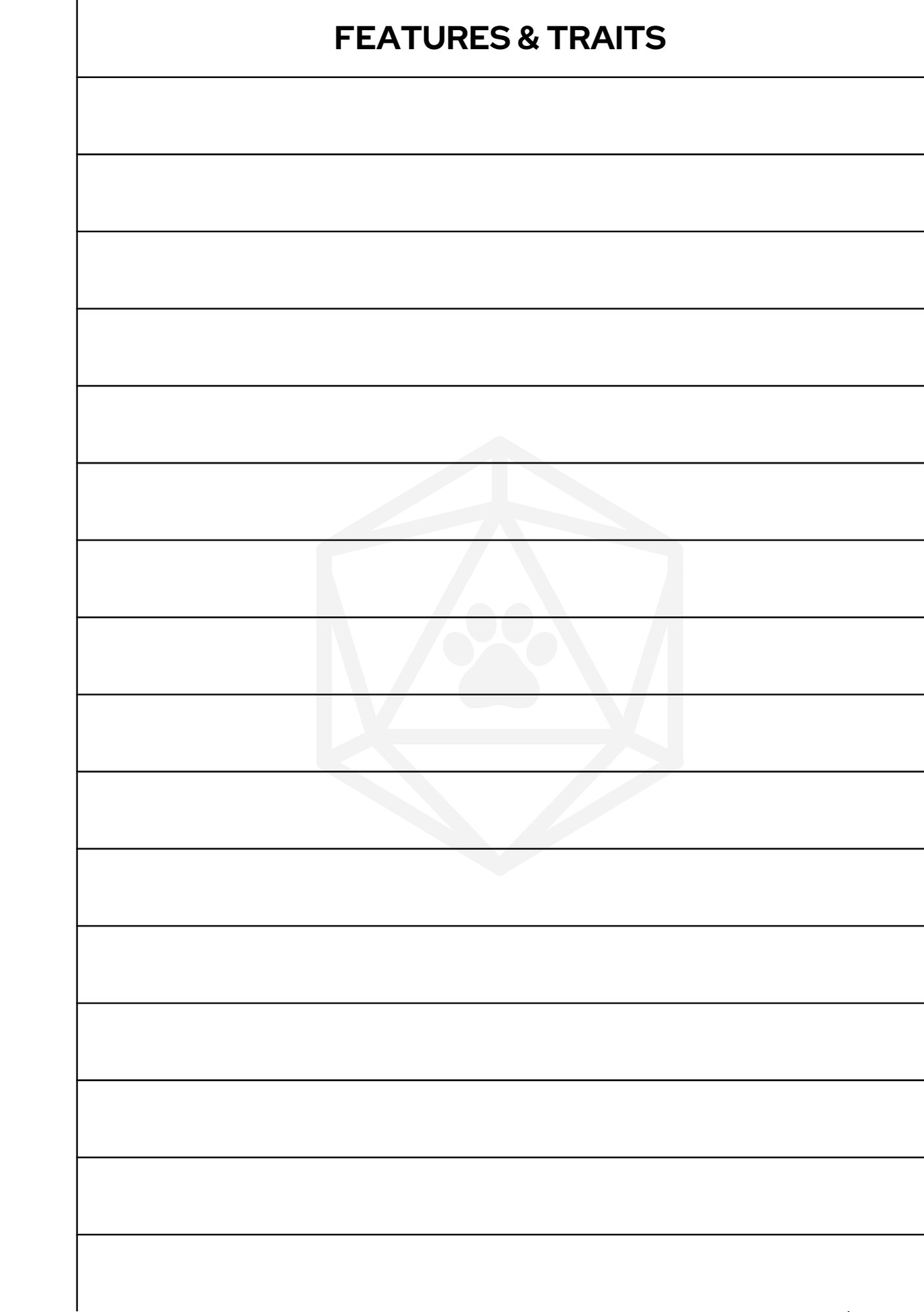 Simple A5 D&D Character Sheets product image (12)