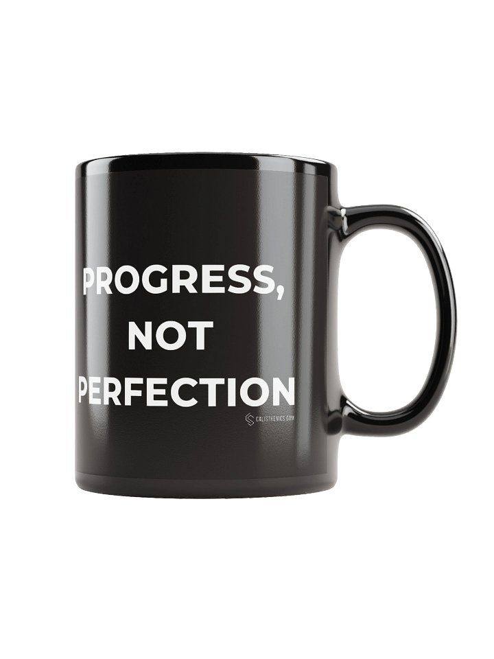 Progress, Not Perfection Mug (Black, Logo) product image (1)