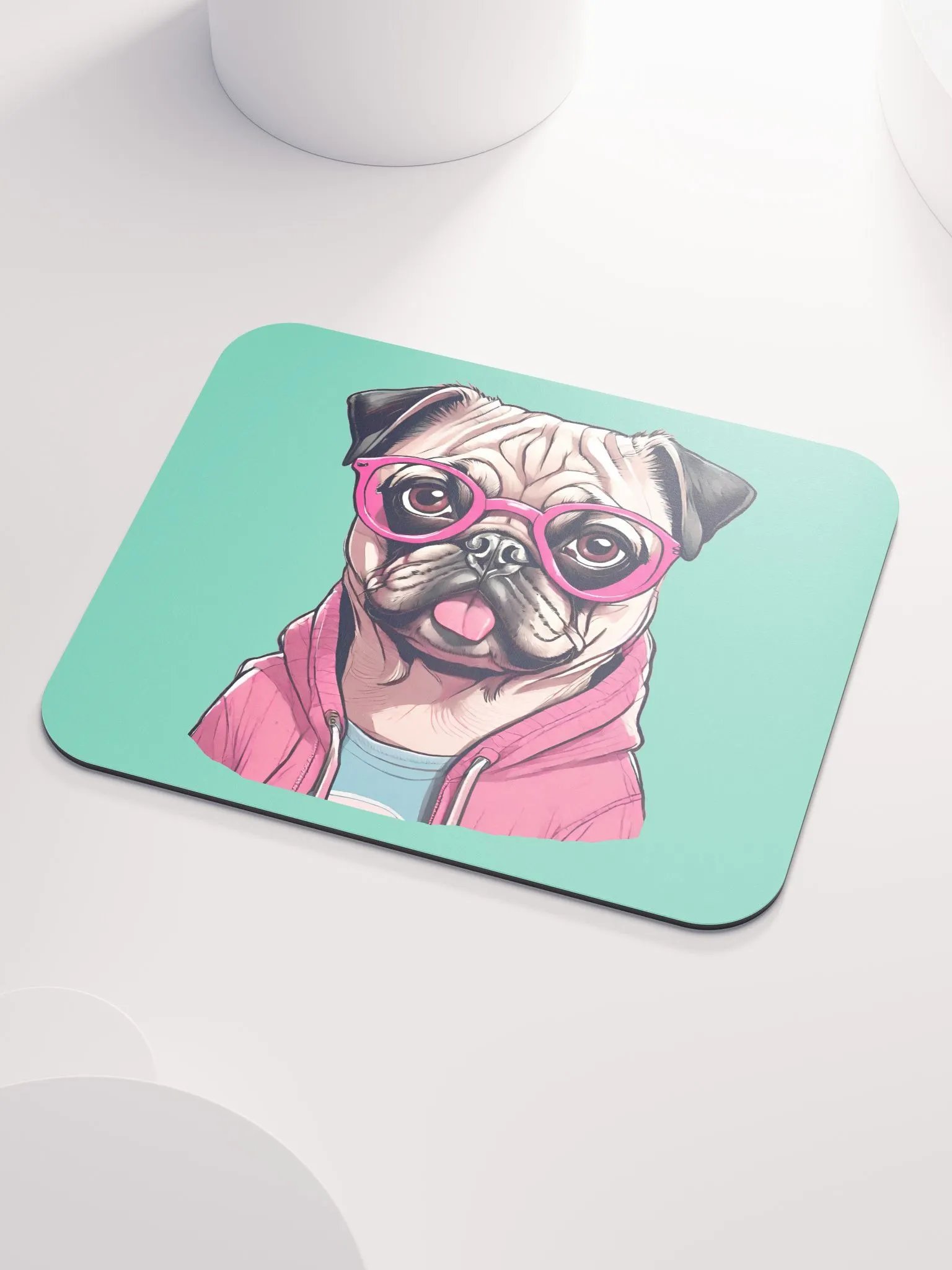 Geeky Pug Mouse Pad product image (4)