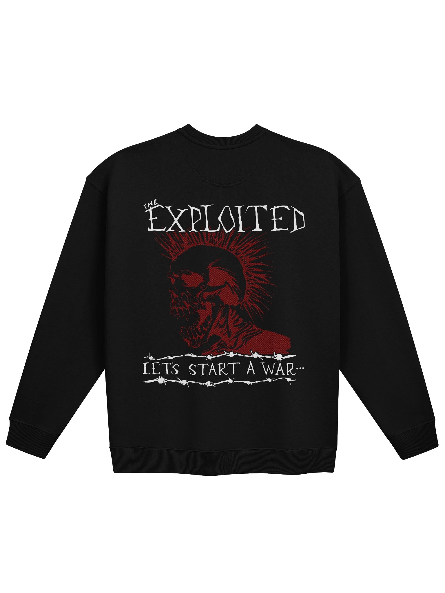 The Exploited Mohawk Skull Graphic Crewneck | Stanley/Stella SASU025 Heavyweight Sweater product image (2)