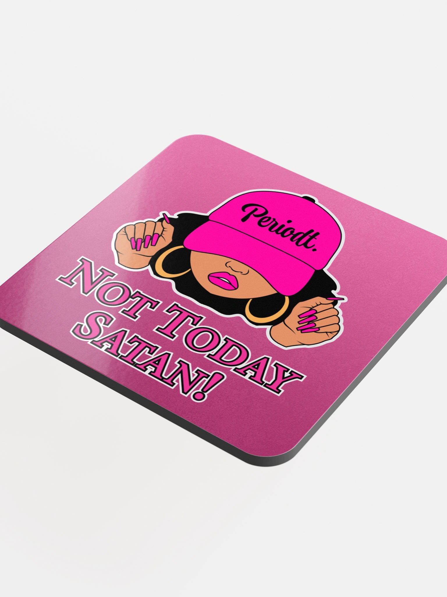 Not Today Satan V2, Pink Coaster product image (4)