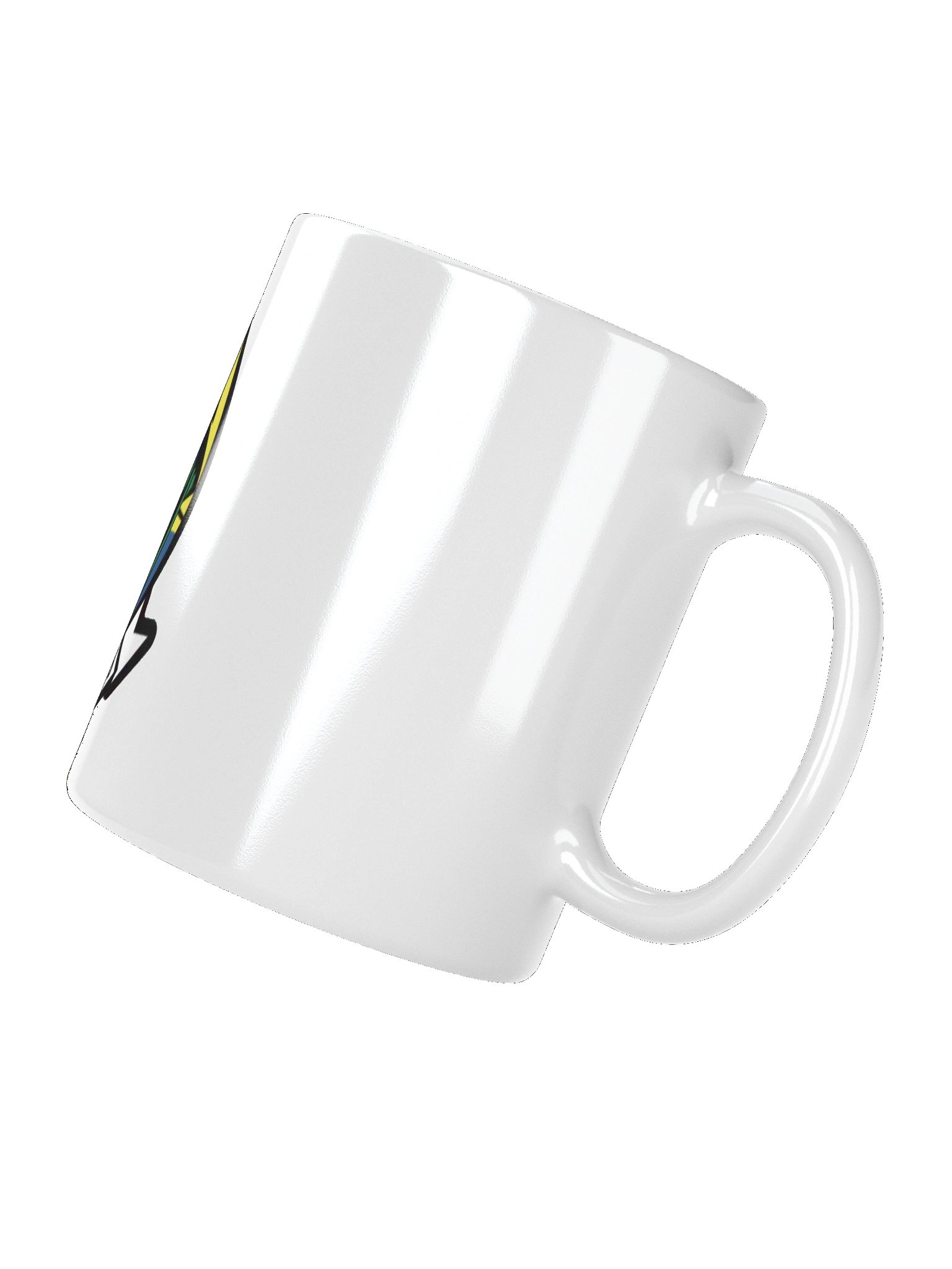 "Green Lizard" White Glossy Mug product image (4)