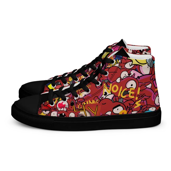 Chaos Draco Black Tongue High Top Canvas Shoes product image (2)