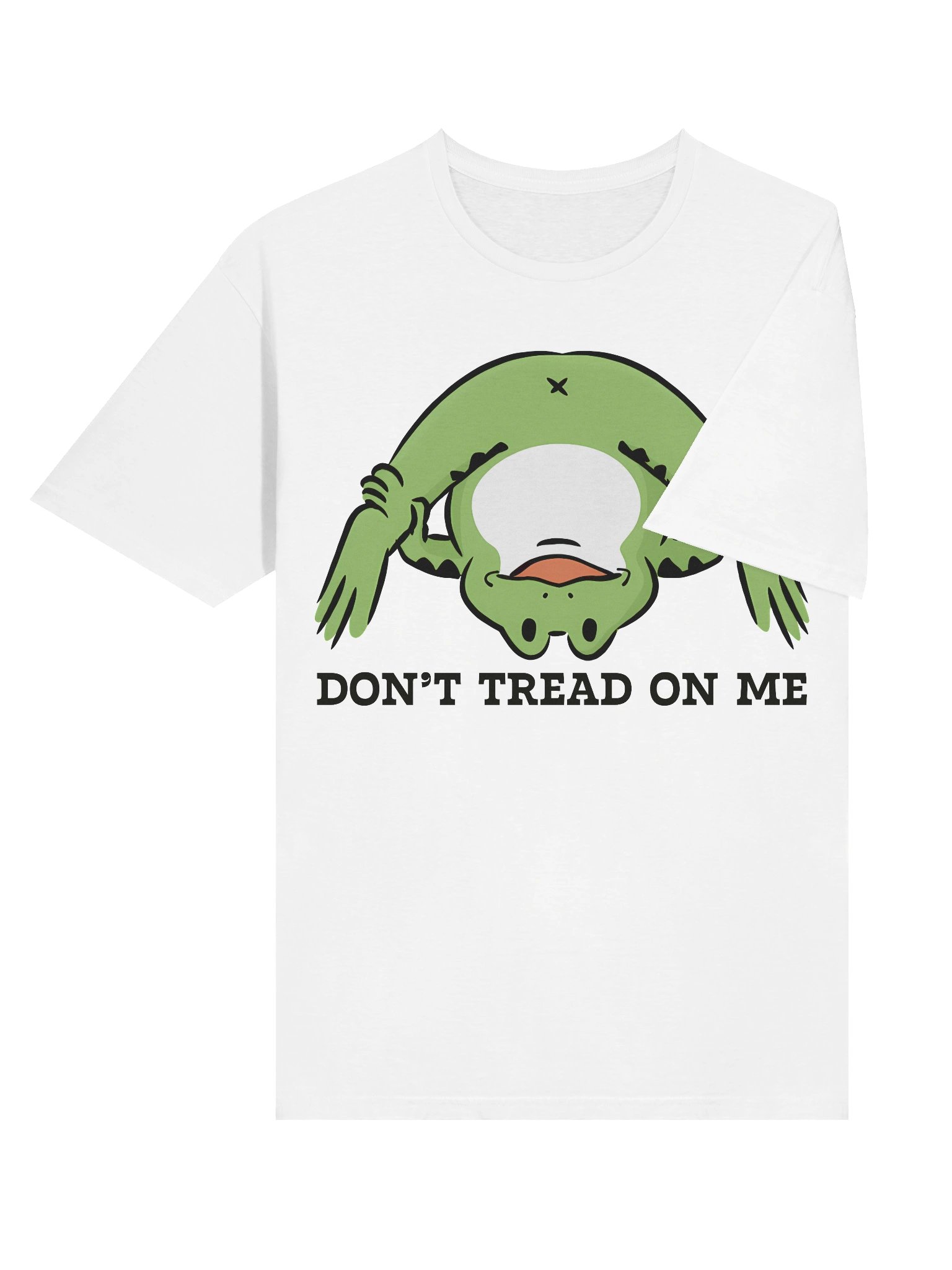 Whimsical Upside-Down Frog Cartoon T-Shirt product image (44)