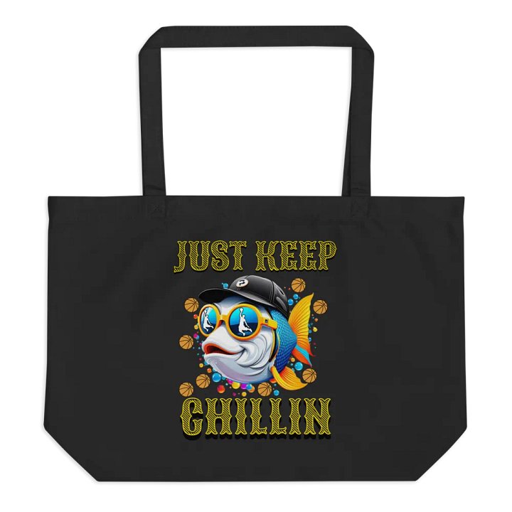 Just Keep Chillin Basketball Fish Eco Tote product image (1)