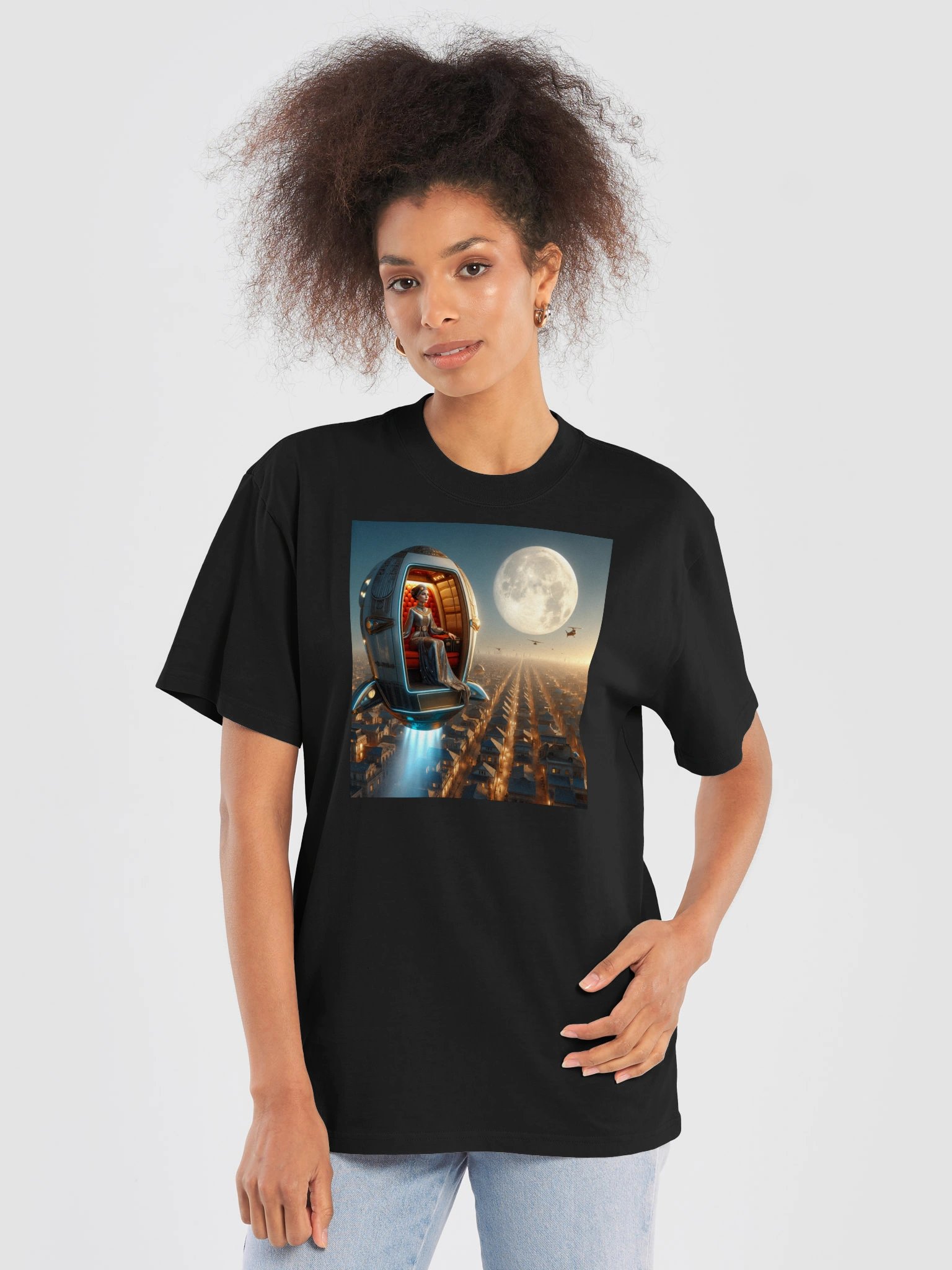 Retro Lunar Royalty Oversized Tee product image (5)