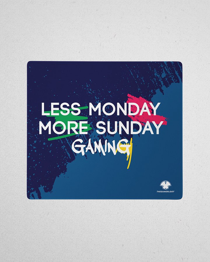 Less Monday More Sunday Gaming - Gaming Mouse Pad product image (1)