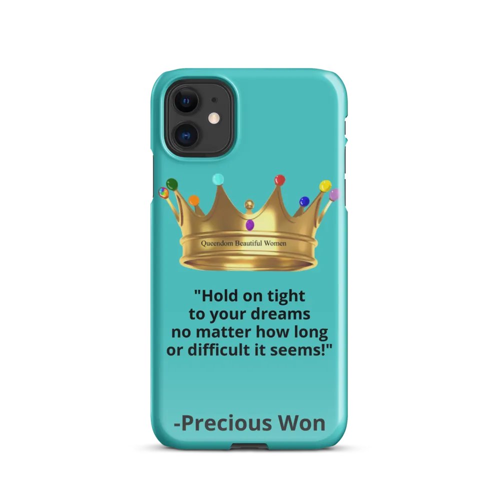 Queendom Beautiful Women iPhone® Snap Case (Turquoise) product image (8)
