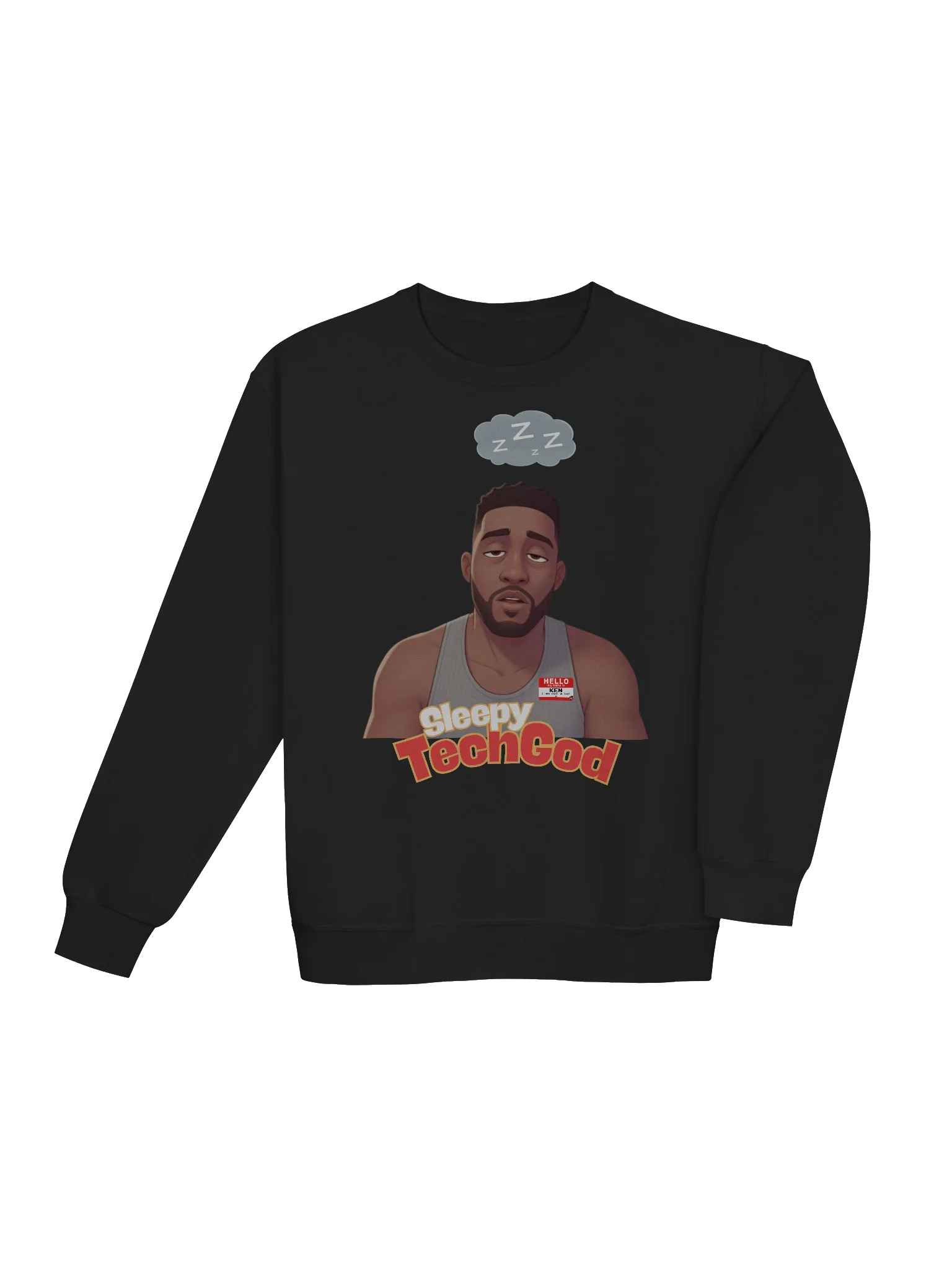 The Sleepy Tech God Sweatshirt | Official Downtime Gear product image (4)