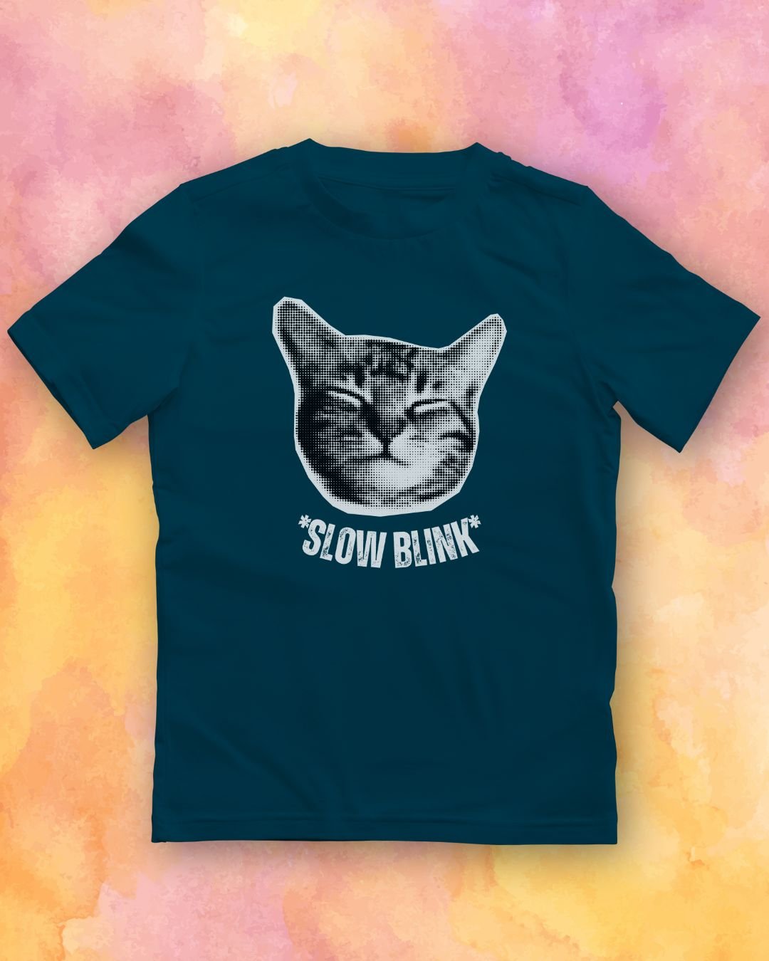 Slow Blink Cat T-Shirt product image (1)