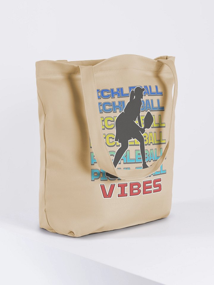 Pickleball Vibes Line Female Eco Tote Bag product image (1)
