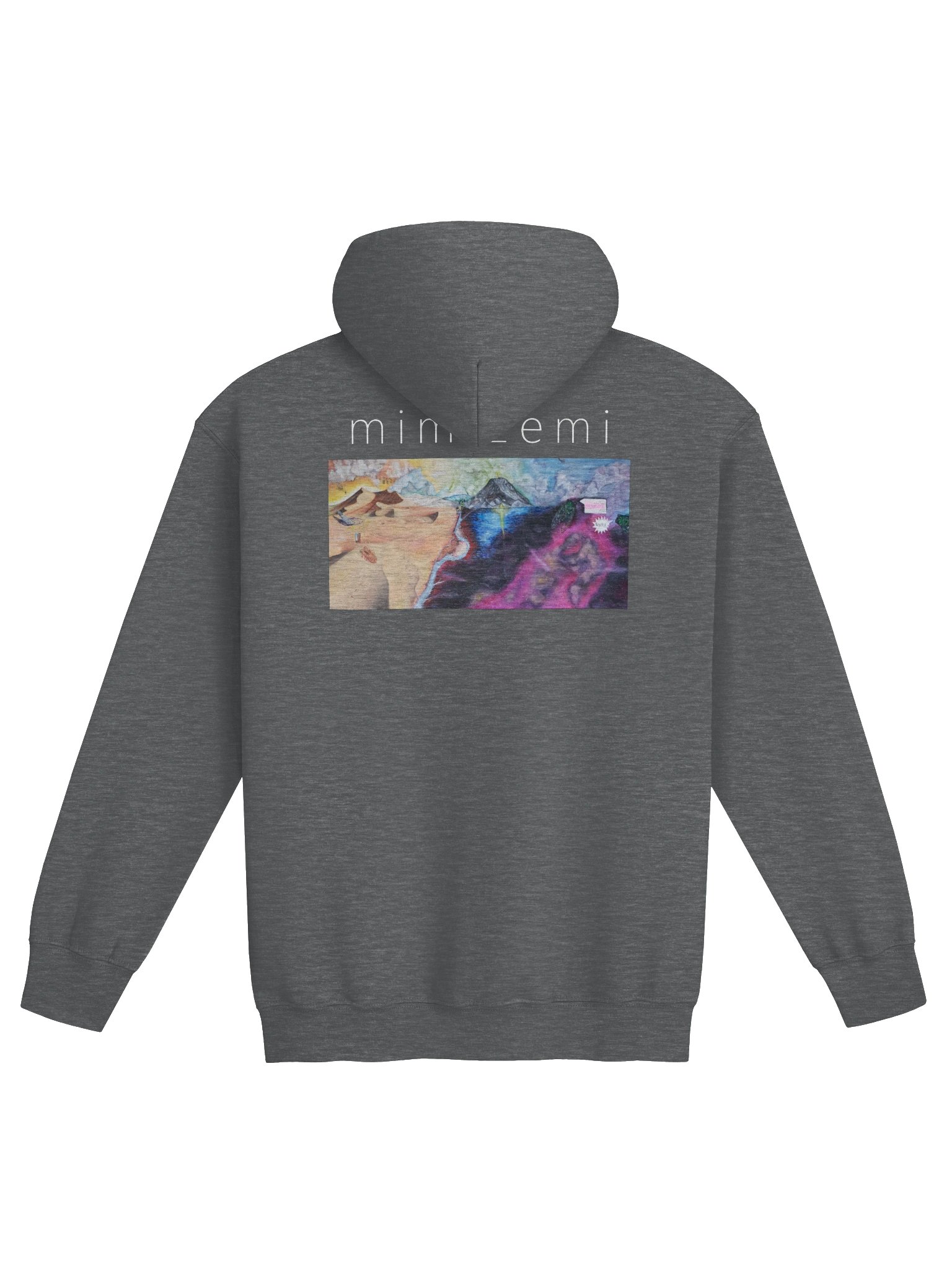 Mimizemi Album Art Zip Hoodie (Teal/Dark Heather) product image (2)