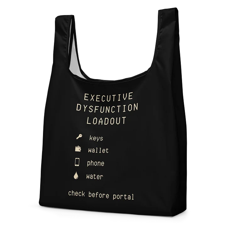 Executive Dysfunction Shopping Bag | Neurodivergent Reusable Errand Bag product image (2)