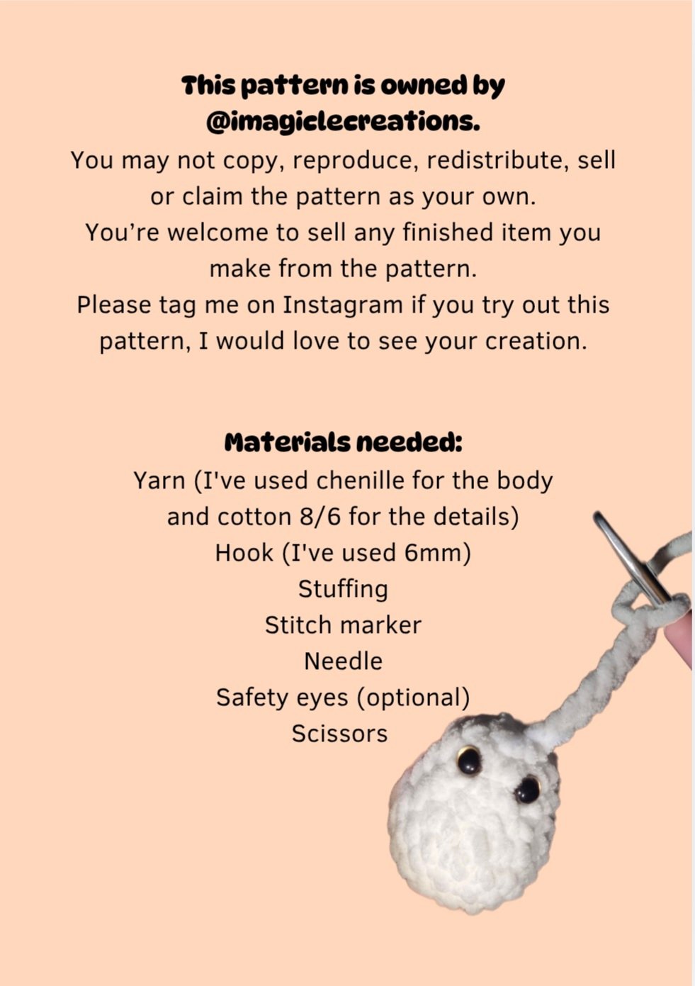 Pull-hare pdf pattern US terms product image (2)
