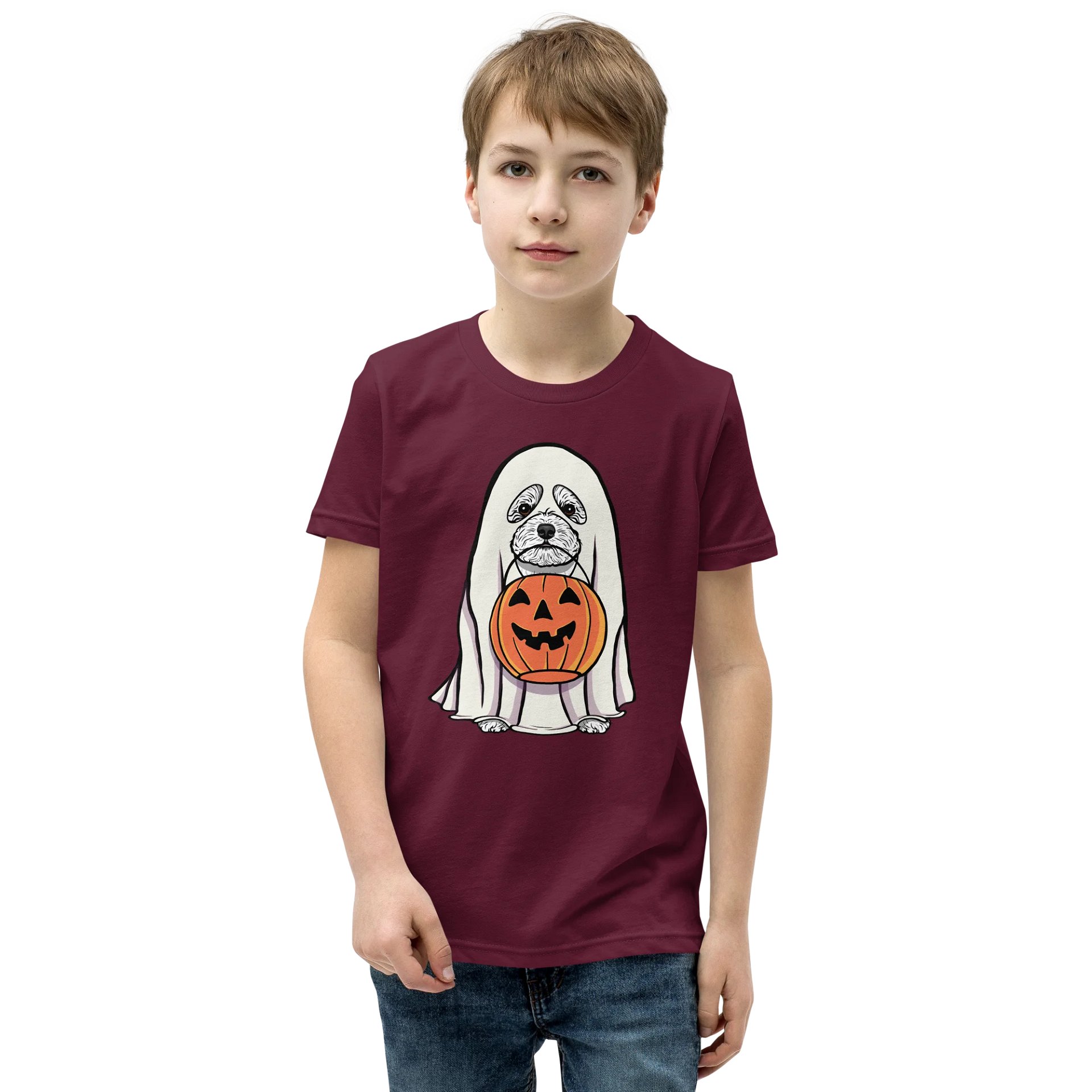 Halloween Bichon Frise Youth T-Shirt product image (1)