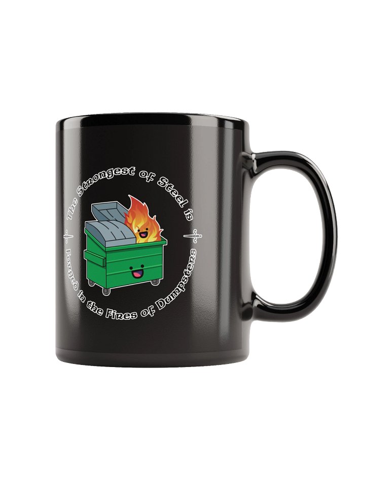 Strongest Steel Glossy Black Mug product image (2)