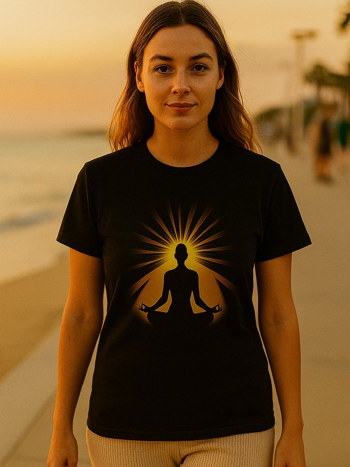 Camiseta Gráfica "Sunrise Yoga Flow" – Algodón Suave product image (2)