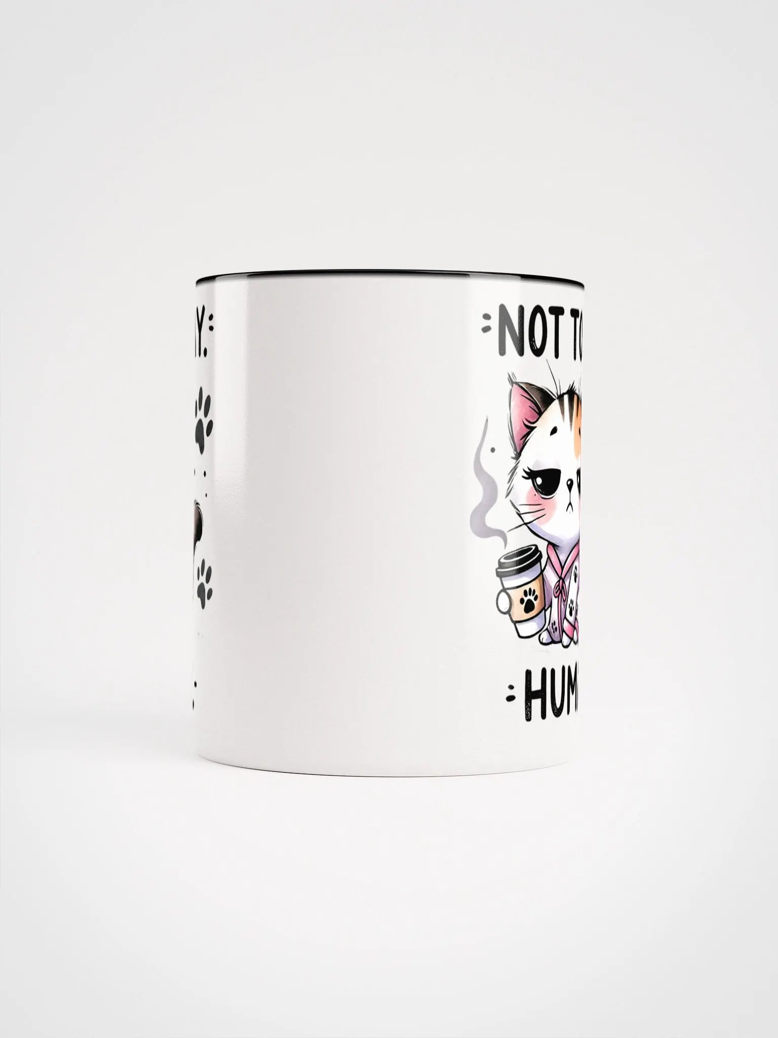 Not Today Human Cat Ceramic Mug product image (31)