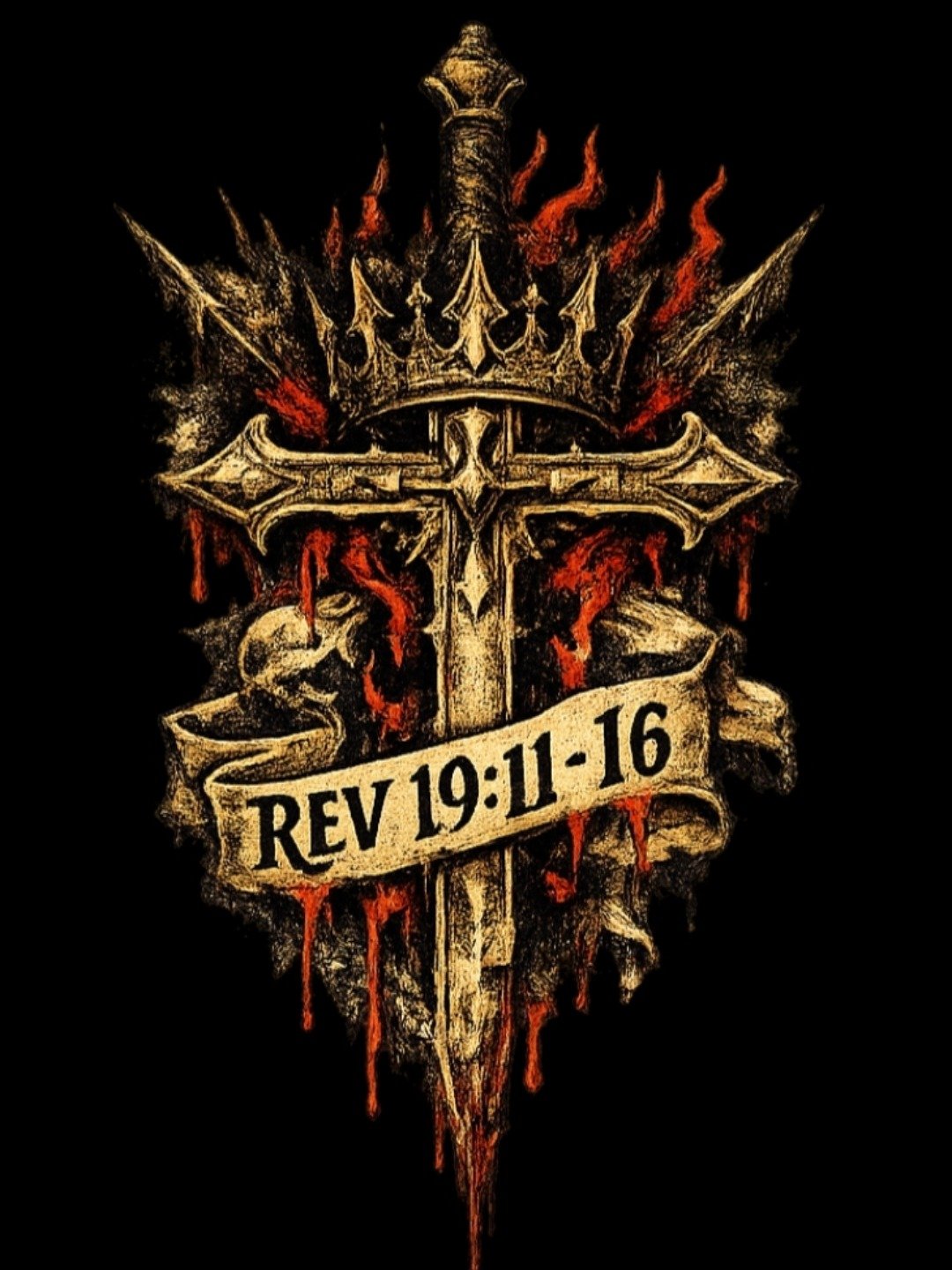 King of Kings T-Shirt, Revelation 19 Lord of Lord Tee, Prophetic Jesus Christ Return Graphic Shirt product image (61)