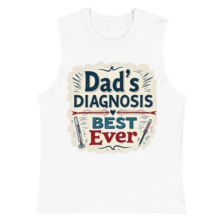 Best Ever Dad's Diagnosis Muscle Tank product image (2)