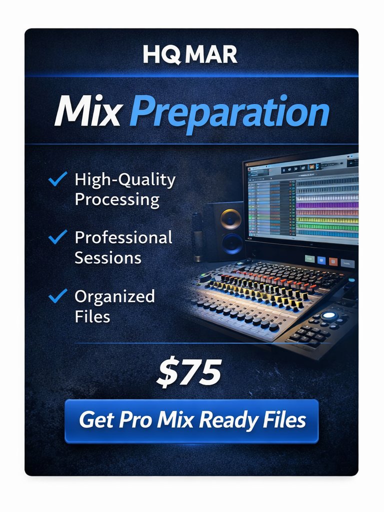 Sync Ready Music Export Service | Clean, Instrumental, Acapella & Stems (Pro Tools Engineer) product image (1)