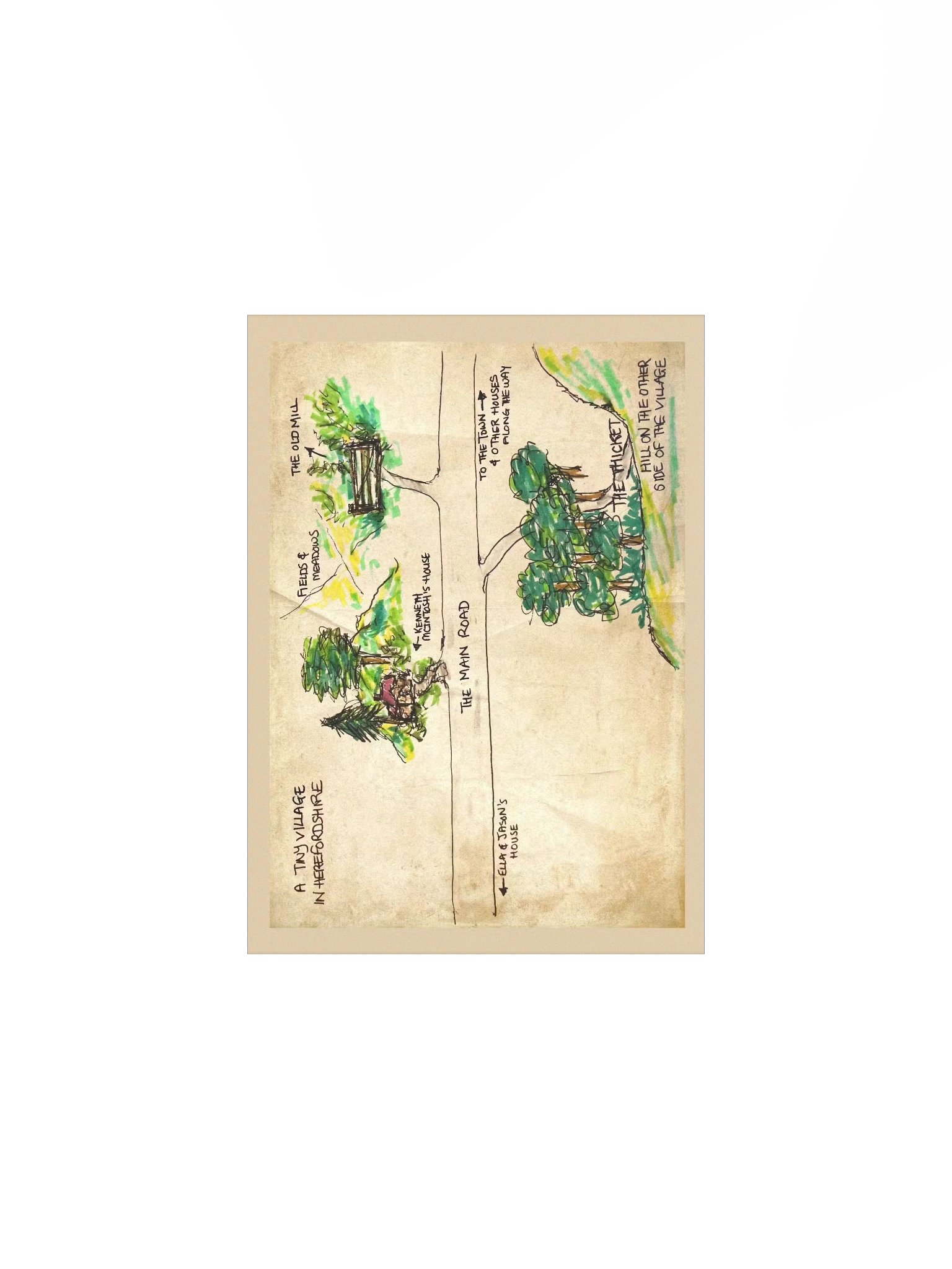 THe House Along the Way Map, Reprint product image (1)