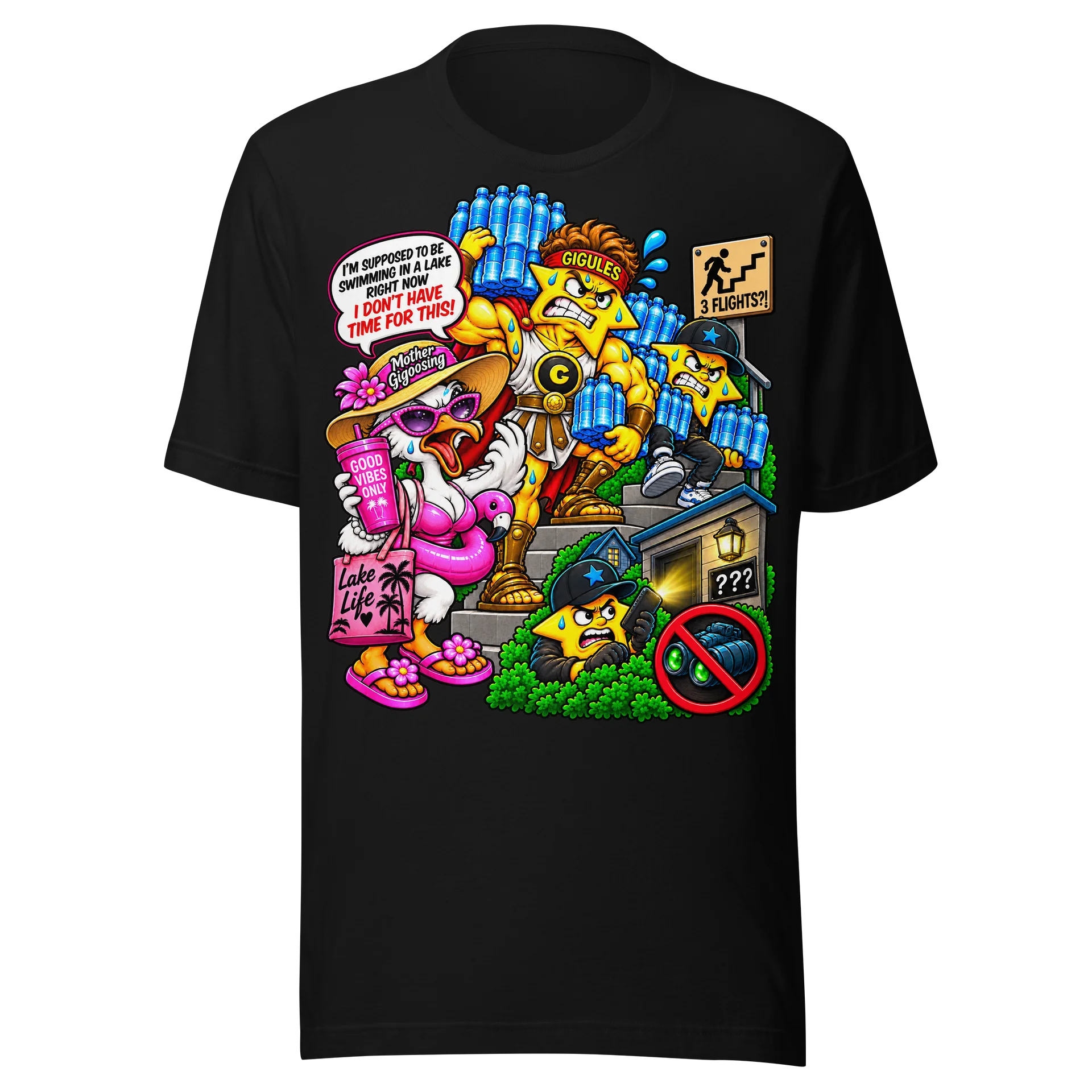 No Night Vision – Giggin & Ranting Tee product image (1)