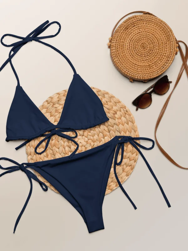 His House String Bikini Set - Navy product image (6)